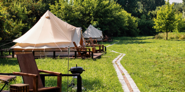 Glamping bij een boerderij