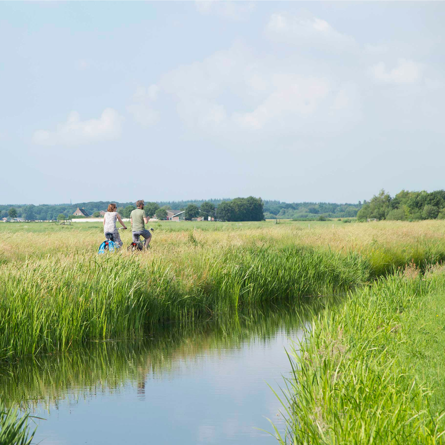 Home blok, actieve vakantie, fietsers